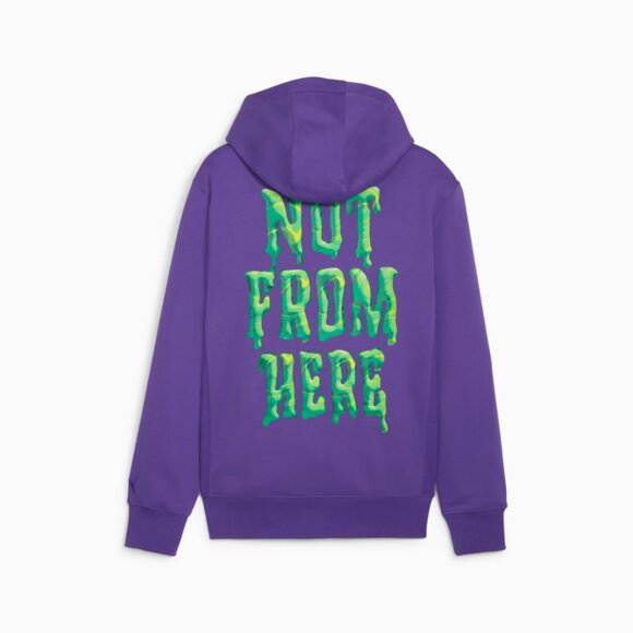 Puma x LaMelo Ball Toxic Purple Green Basketball Hoodie Men's Size XL - Picture 7 of 16